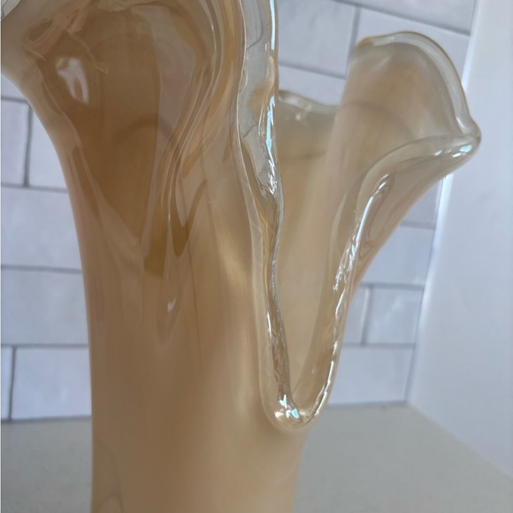 Vtg Murano Vetro Eseguito Secondo La Tecnica Dei Maestri Di Art Glass Lily Vase - Picture 8 of 9